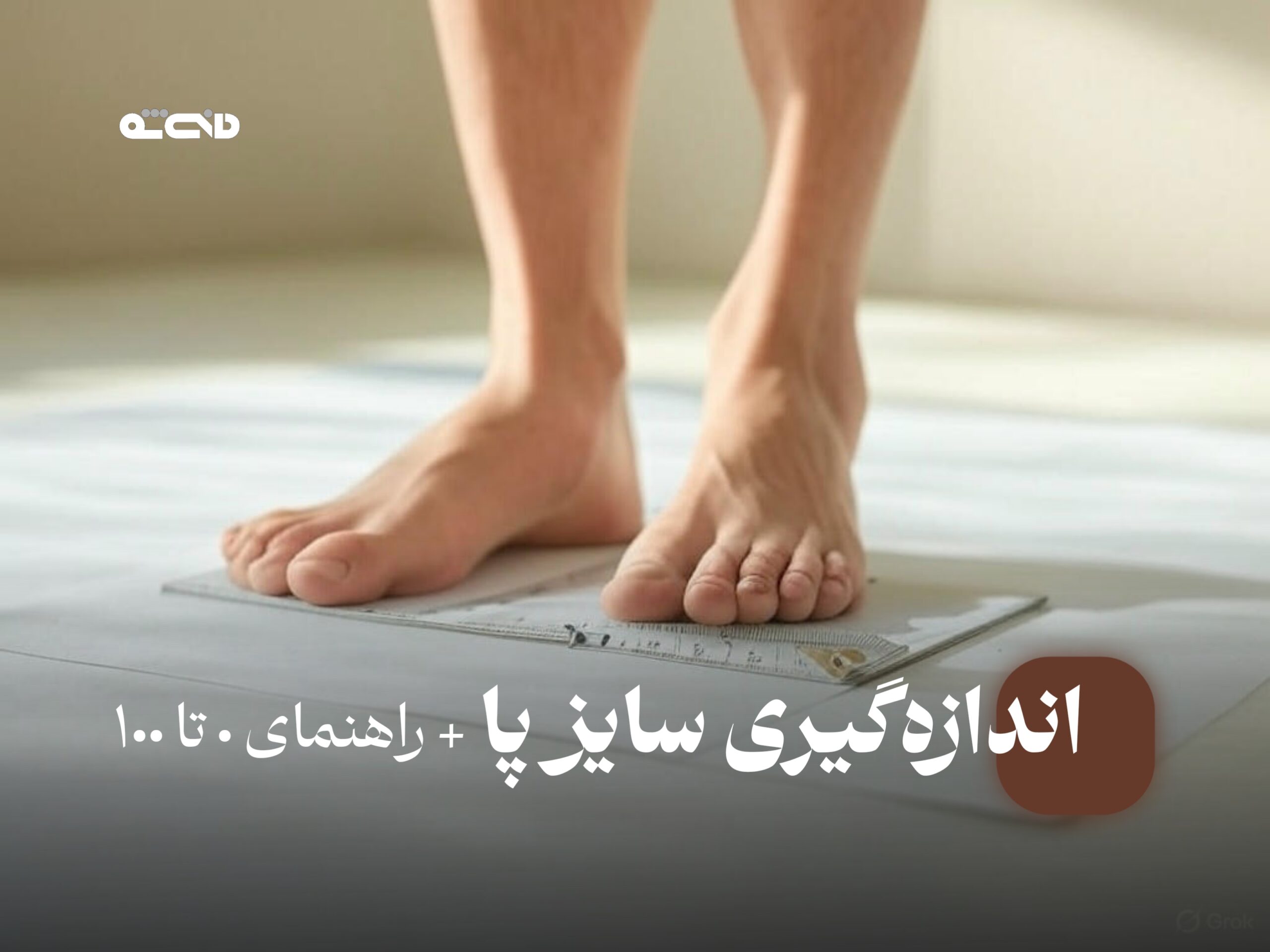 راهنمای اندازه‌گیری سایز پا
